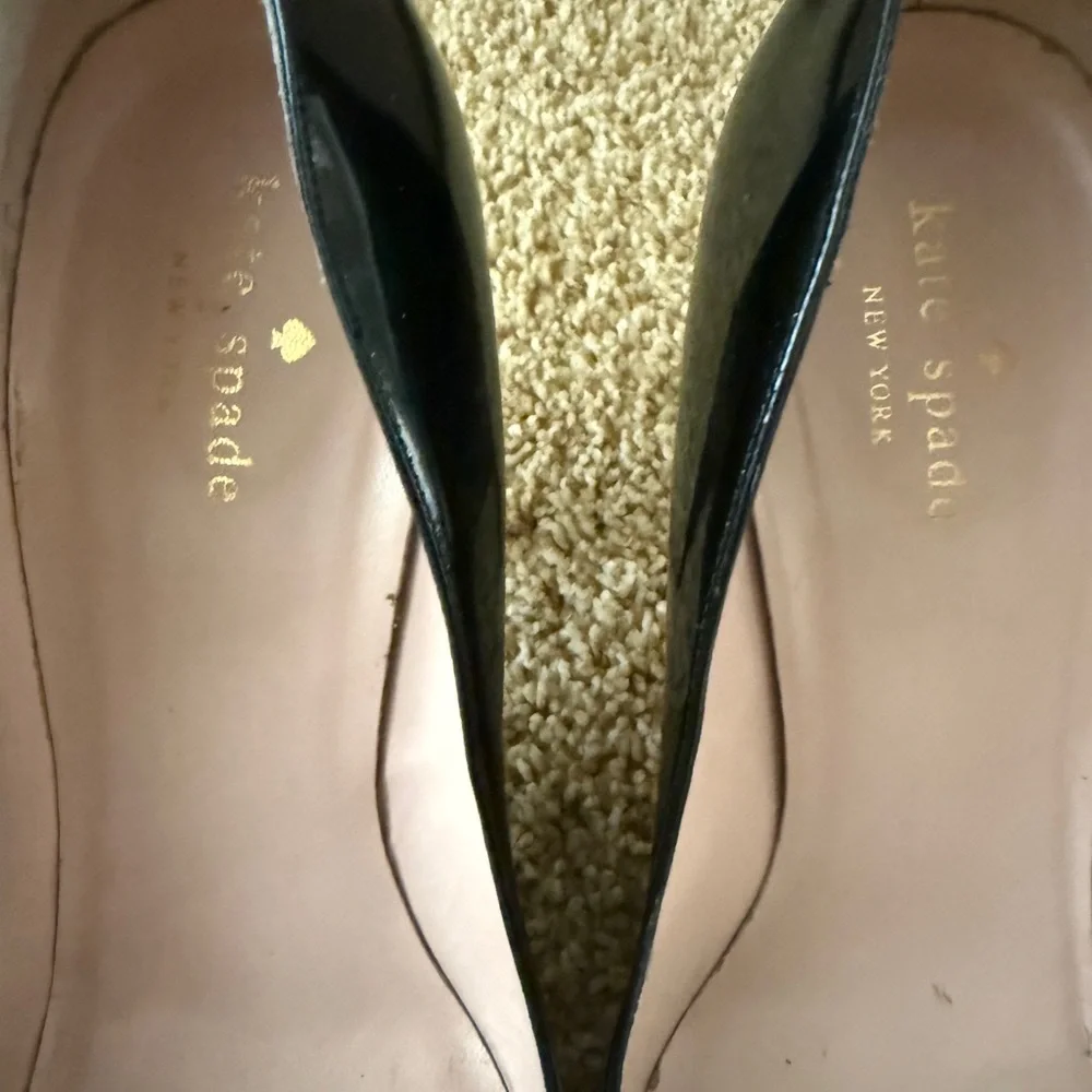 Kate Spade Black Patent Leather Heels - Picture 2 of 7